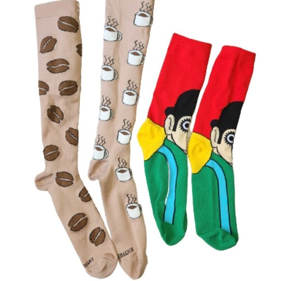 Fashion Statement Socks || 2 pairs || EUC - Picture 2 of 6